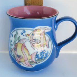 Vintage Ocean Fish Takahashi San Francisco Coffee Mug Tea Cup Japan